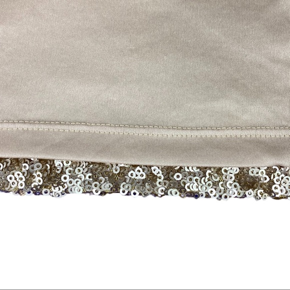 Express | Gold Sequin Medium Tank Top - Picture 9 of 9